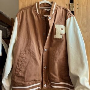 self-care varsity jacket